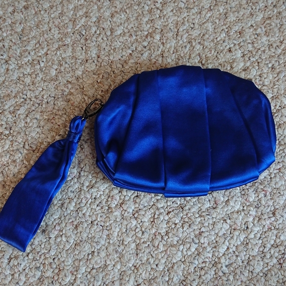 BCBG MaxAzria royal blue color clutch - Picture 1 of 10